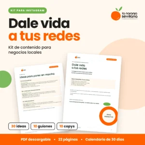 Portada del kit Dale vida a tus redes de La Naranja Sevillana