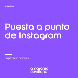 Portada de Puesta a punto de Instagram de La Naranja Sevillana.